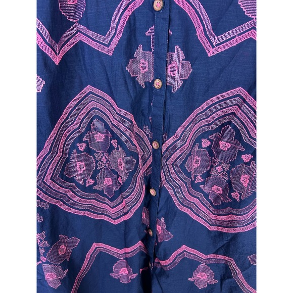 Anthropologie Embroidered Relaxed Button Down Shirt - Picture 10 of 11